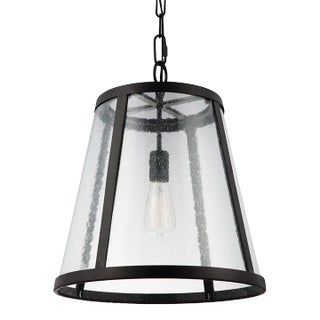 Sean Lavin By Visual Comfort Studio Harrow Medium Pendant in Oil Rubbed Bronze For Sale