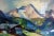 1970s Piero Leo, Mountain Landscape, 1974, Oil on Faesitis For Sale - Image 5 of 13