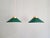 Art Deco Conical Green Opaline Pendant Lights, Set of 2 For Sale - Image 3 of 17