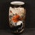 Chinese Painted Ceramic Vase with Warrior on Horseback, 2000s For Sale - Image 12 of 12
