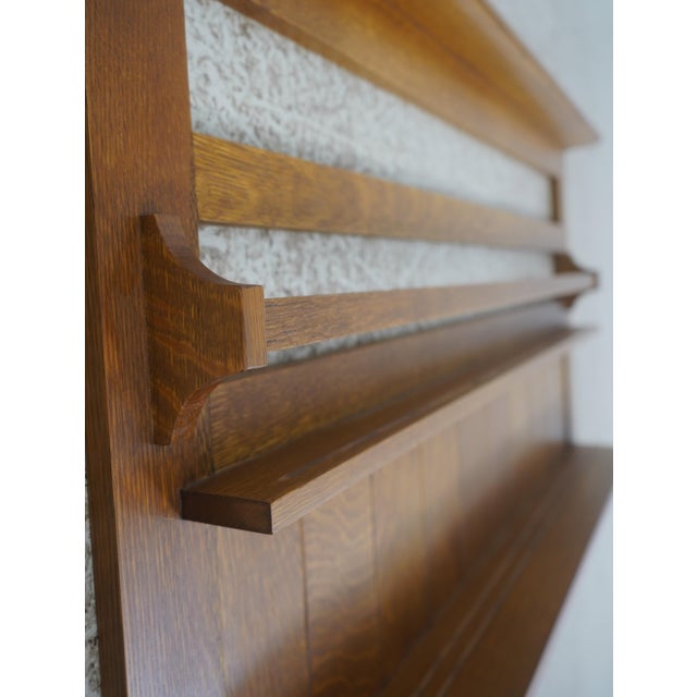 Stickley Stickley Mission Oak Hanging Shelf Plate Rack For Sale - Image 4 of 10