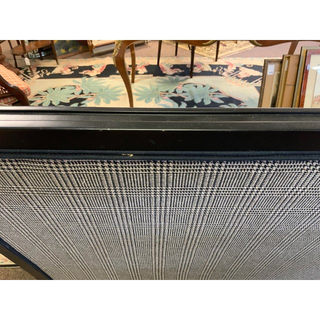 20th Century Louis XVI Style Settee With Black Painted Frame For Sale - Image 4 of 11