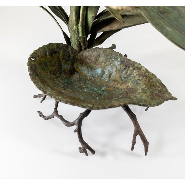 Late 19th Century 19th Century Austrian or French Cold Painted Tole Floral Centerpiece For Sale - Image 5 of 12