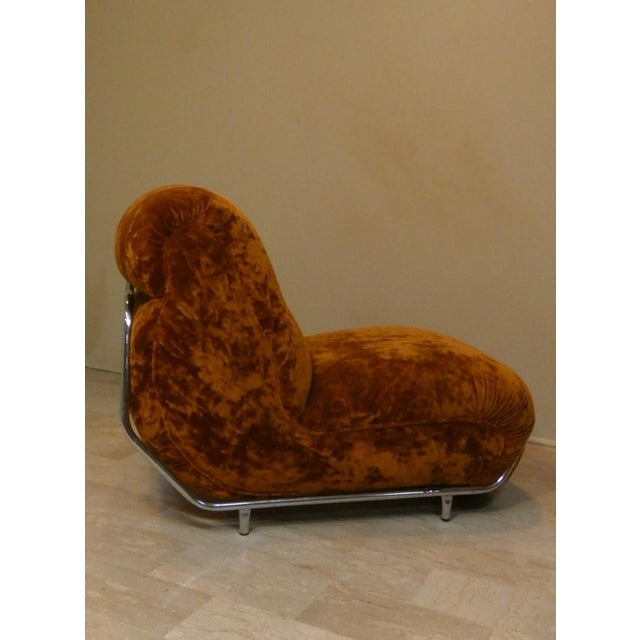 Modular 3-Seater Sofa in Steel and Velvet by Adriano Piazzesi, Italy, 1970s, Set of 3 For Sale - Image 6 of 15