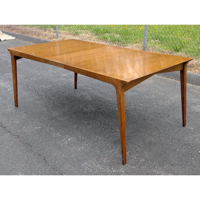 John Van Koert for Drexel Profile Mid Century 10 Person Dining Table For Sale - Image 12 of 18