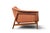 Mid 20th Century Folke Ohlsson Walnut Framed Mid Century Loveseat For Sale In San Francisco - Image 6 of 11