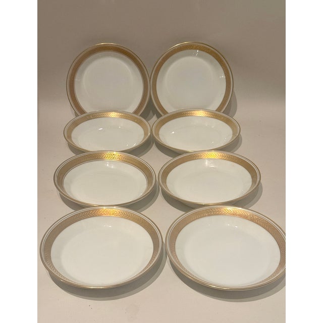 RICHARD GINORI TREVI PATTERN FRUIT BERRY/DESSERT BOWLS Set of 8 Bowls - 5 3/8" Bowls - Mint Condition 1980's -...