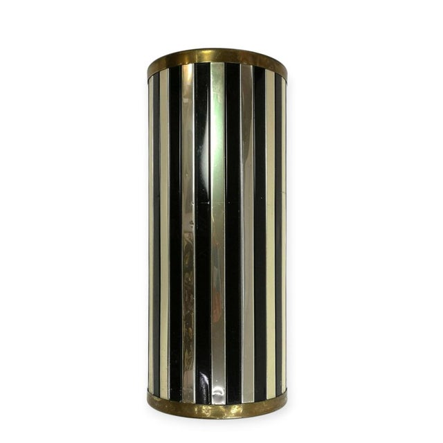 Mid-Century Black and Chrome Umbrella Stand by Siva Poggibonsi, Italy, 1950s For Sale - Image 12 of 17