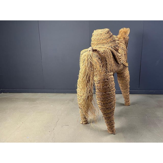 Vintage Spanish Life Size Straw Pony, 1960s For Sale - Image 11 of 15
