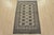 Tribal Bokhara Rug 3′ X 4’11” Gray Wool Tribal Hand-Knotted Oriental Carpet For Sale - Image 3 of 10