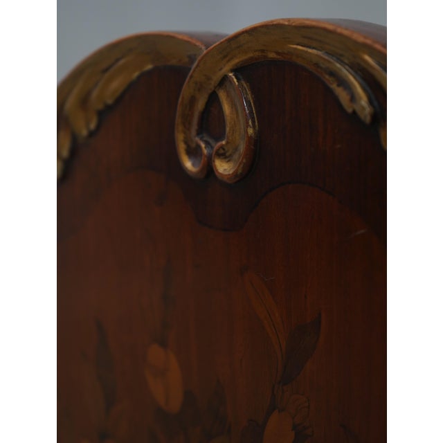 Pair of French Style Marquetry Inlaid Satinwood Twin Beds For Sale - Image 12 of 16