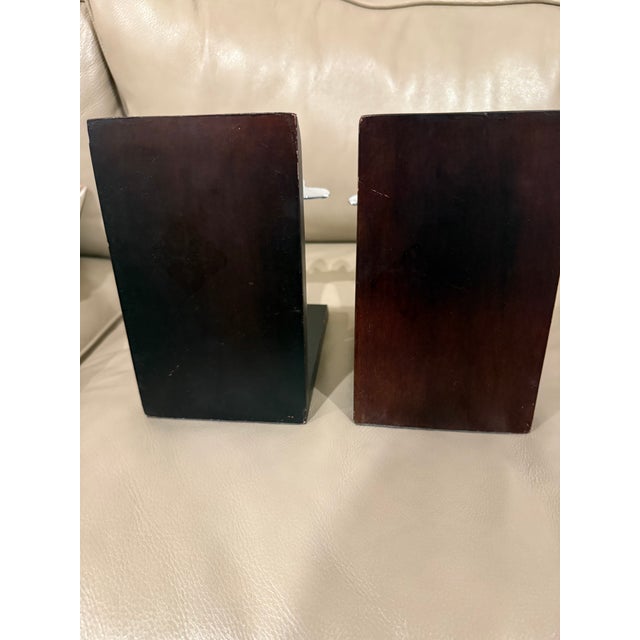 Black Mid Mid Century Airplane Bookends Aeronautical Decor For Sale - Image 8 of 8