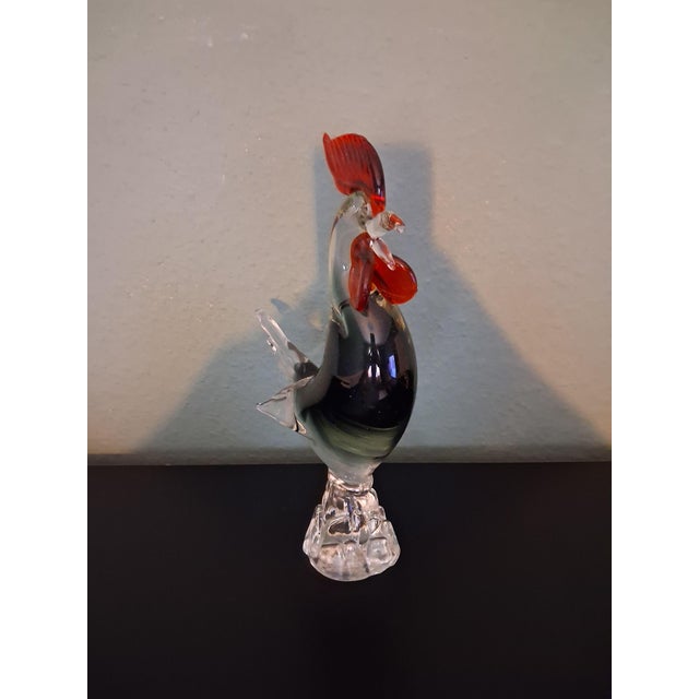 Large Murano Rooster from Made Murano Glass For Sale - Image 6 of 9