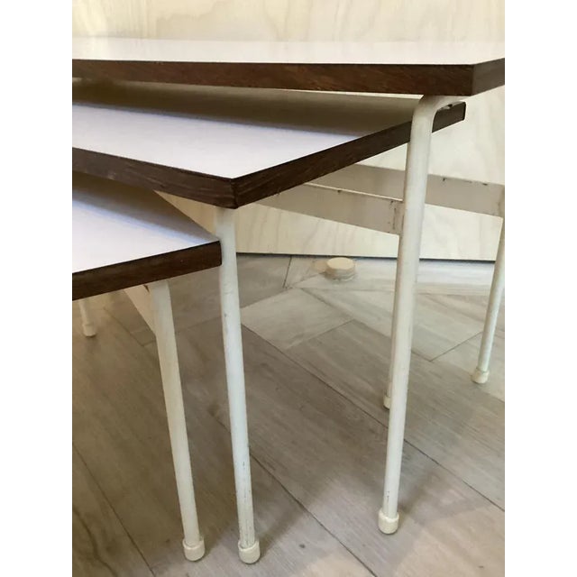 Nesting Table Twello by Martin Visser for T’spectrum, 1956, Set of 3 For Sale - Image 5 of 9