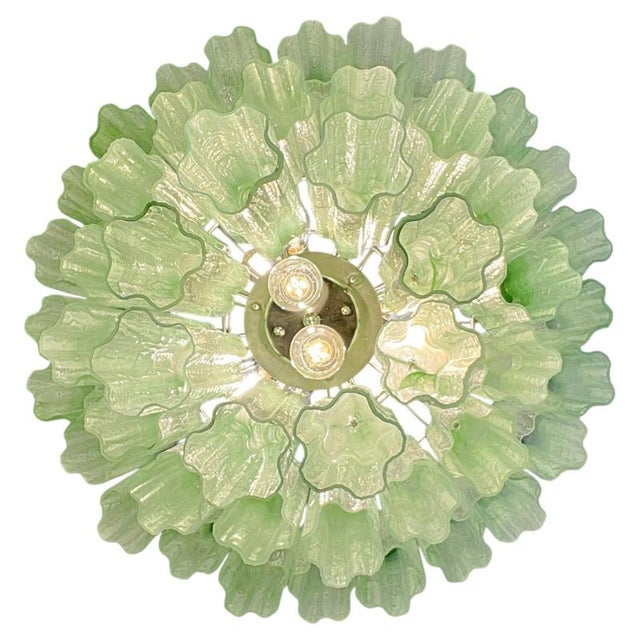 Italian Chandelier in Murano Glass, 1990 For Sale - Image 3 of 18
