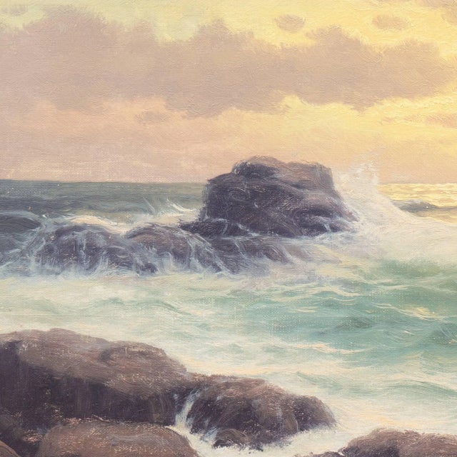 Impressionist 'Pacific Breakers at Sunset' by Cornelius Schipper, 1962 For Sale - Image 3 of 10