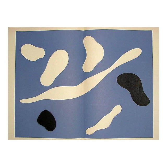 Jean Arp Original Lithograph DM0220d Derriere Le Miroir 1949 For Sale