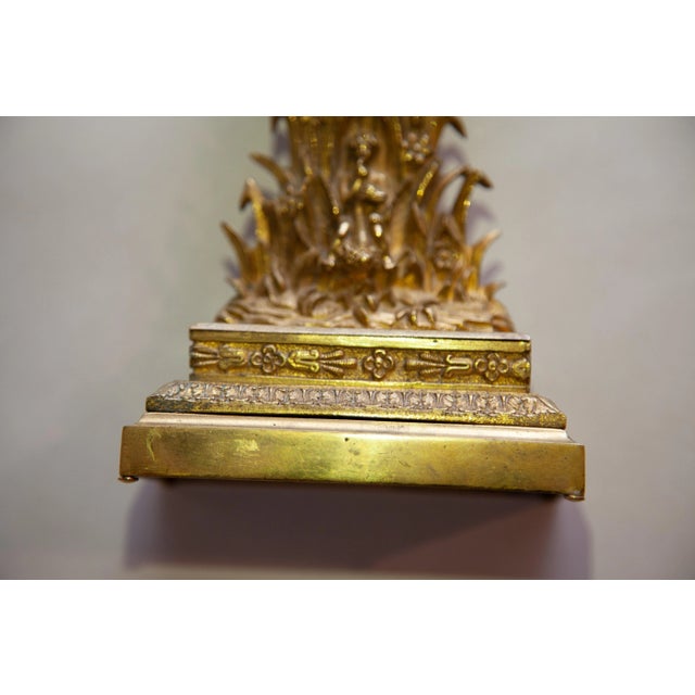 Bronze Antique French Pocket Watch Holder For Sale - Image 8 of 10