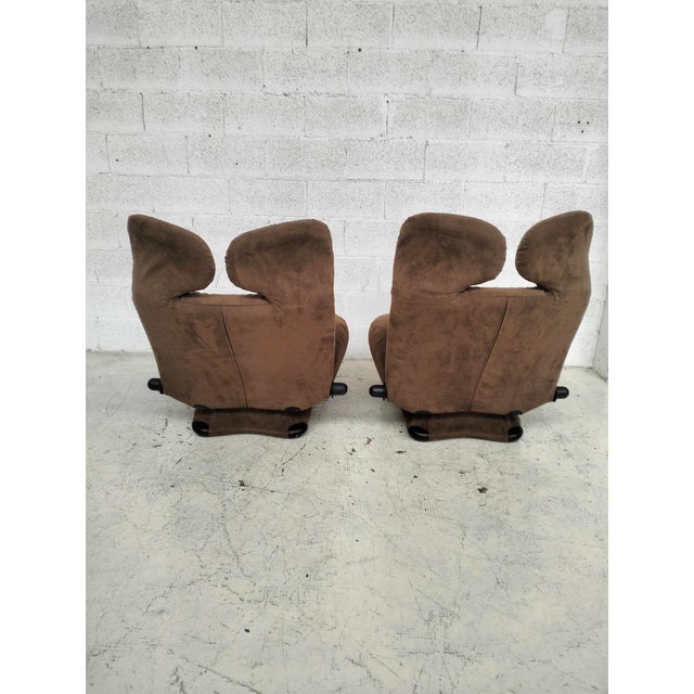 Textile Vintage Wink Chaise Lounges by Toshiyuki Kita for Cassina, 1980s, Set of 2 For Sale - Image 7 of 13