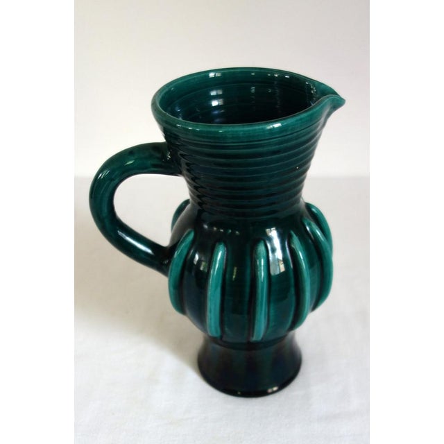 Glazed ceramic vase or pitcher by Accolay (Yonne, France), 1960s. Very rare model. In excellent condition. Height 23 cm