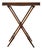 19th Century English Tray on Stand Mahogany Side Table with X-Form Base For Sale