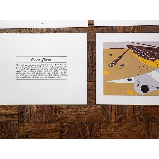 Vintage Charley Harper Modernist Abstracted Bird Lithographs (7.6" X 6.3") - Set of 9 For Sale - Image 10 of 11