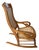 Vintage Solid Maple Wood Bentwood Cane Rocking Chair For Sale