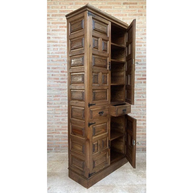 19th-Century Walnut Cupboard For Sale - Image 5 of 15