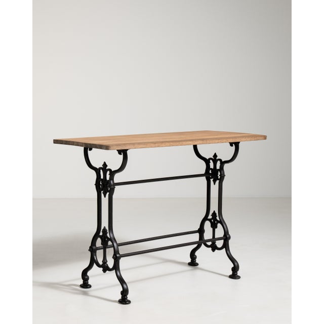 French Cast Iron Bistro Table, Antique, France, 20th Century For Sale - Image 3 of 18