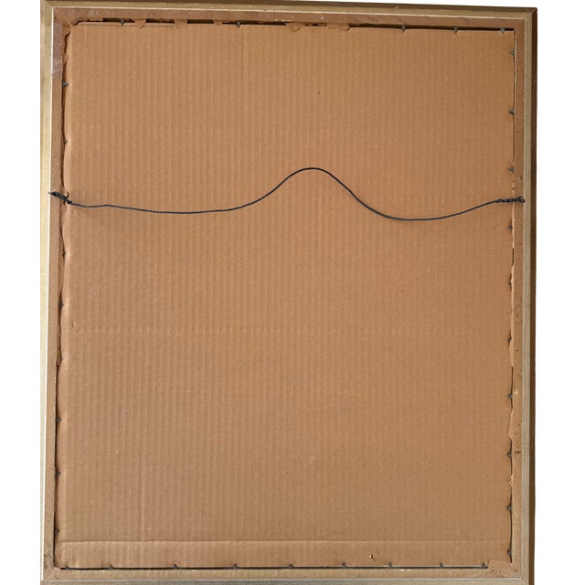 17th Century Young Woman at an Open Half Door, Rembrandt Reproduction For Sale - Image 4 of 4