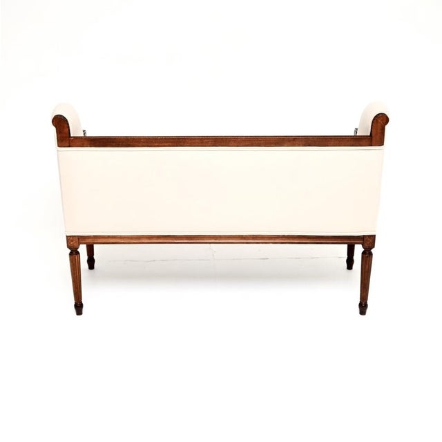 Late 19th Century Antique French Scroll End Settee, 1880 For Sale - Image 5 of 11