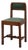 Belgian Modernist Art Deco Oak Side Chair with Green Upholstery, 1920s For Sale