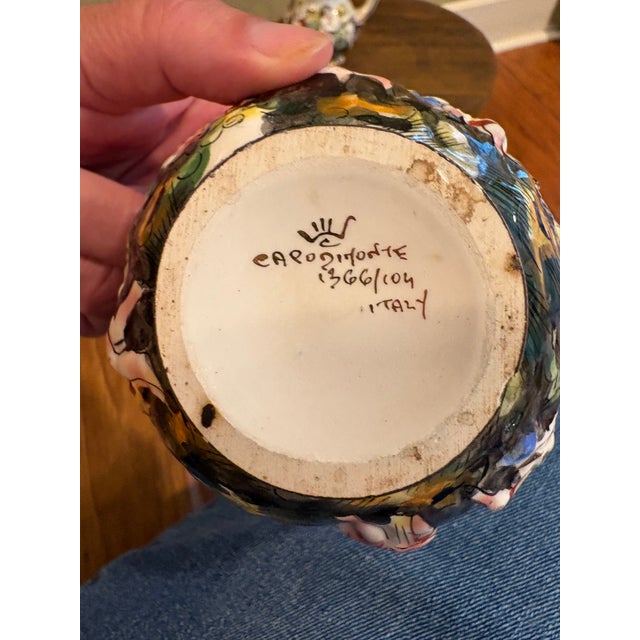 Capodimonte Porcelain Cherub Themed Petite Pitcher and Bowl For Sale In New York - Image 6 of 7