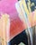 Contemporary Bret Shirley Contemporary Colorful Metallic Gestural Pink, Blue, and Gold Abstract Painting, 2017 For Sale - Image 3 of 9