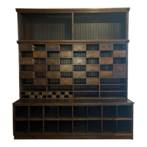 Early 20th Century Monumental Antique General Store Cabinet