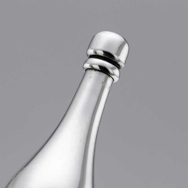 Silver Champagne Bottle Bubble Blowers from Asprey & Garrard, 2000s, Set of 2 For Sale - Image 10 of 14