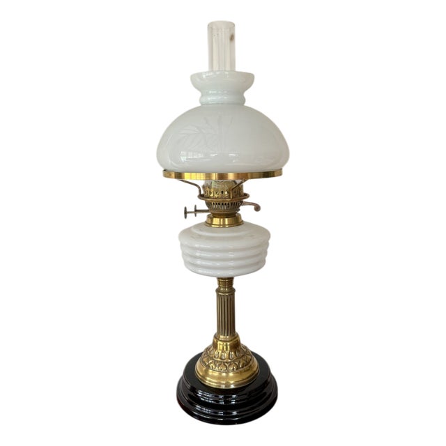 Antique Edwardian Oil Lamp, 1900 For Sale