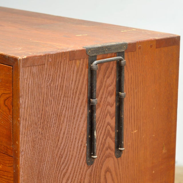 Japanese Tansu Chest of Drawers, 1910s For Sale - Image 6 of 13