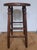 Vintage Wooden Factory Stool For Sale - Image 4 of 9