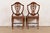 Baker Furniture Style Federal Carved Mahogany Shield Back Dining Chairs, Set of Four For Sale - Image 11 of 12