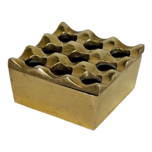 Vintage Sculptural Brass Beck and Jung Ultima 15 Style Ashtray