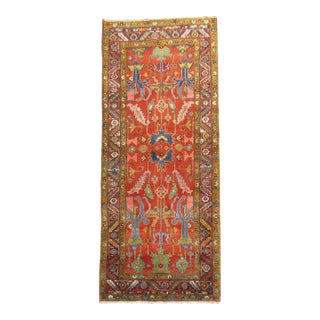 Early 20th Century Antique Heriz Runner - 3'7" x 7'7" For Sale