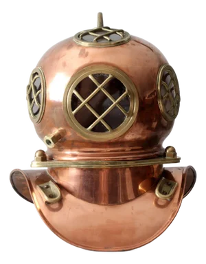 Antique Copper Diving Helmet