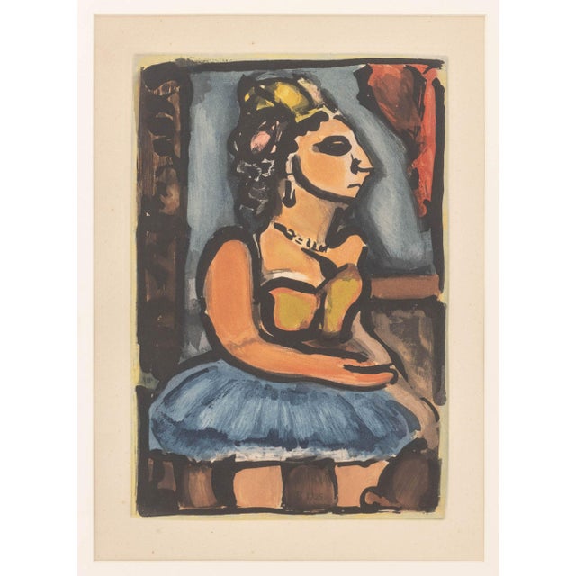 Georges Rouault (French, 1871-1958), "Madame Louison", Aquatint and Etching in Colors, 1935, from "Cirque de l'Etoile...