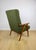 Vintage Lounge Chair in Green Olive Boucle, 1970s For Sale - Image 6 of 11