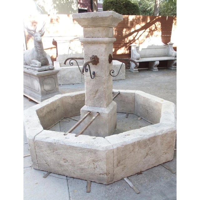 Auriol French Octagonal Village Style Center Fountain From the South of France For Sale - Image 14 of 18