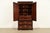 1980s Ethan Allen Georgian Solid Cherry Wood Armoire Dresser or Gentleman's Chest For Sale - Image 5 of 15