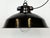 Industrial Black Enamel Factory Pendant Lamp, 1950s For Sale - Image 11 of 18