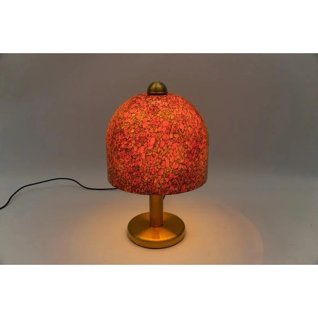 Metal Multicolored Glass Table Lamp from Peill & Putzler, 1960s For Sale - Image 7 of 8