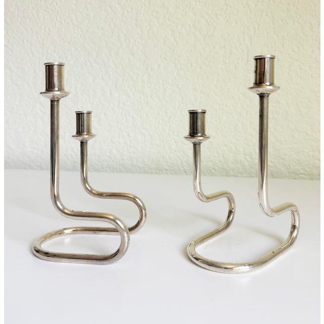 1960s Italian Candleholders by Gorham Maestri, a Pair For Sale In Sacramento - Image 6 of 12
